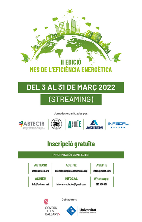 Jornadas del MES DE l’EFICIÈNCIA ENERGÈTICA 2022