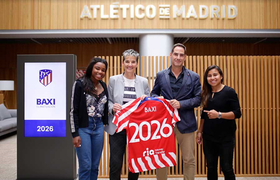 BAXI renueva su patrocinio del equipo femenino de futbol del Atlético de Madrid