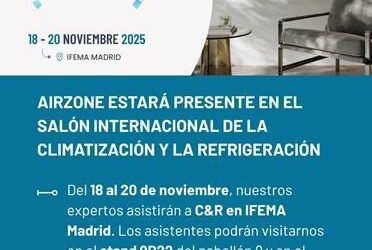 AIRZONE: Con la llegada del mes de noviembre, también llegan las últimas noticias del sector de la Climatización.