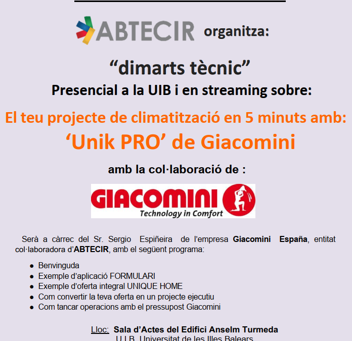 El teu projecte de climatització en 5 minuts amb: ‘Unik PRO’ de GIACOMINI