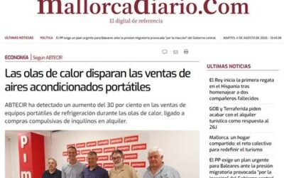 MallorcaDiario.com: Las olas de calor disparan las ventas de aires acondicionados portátiles.